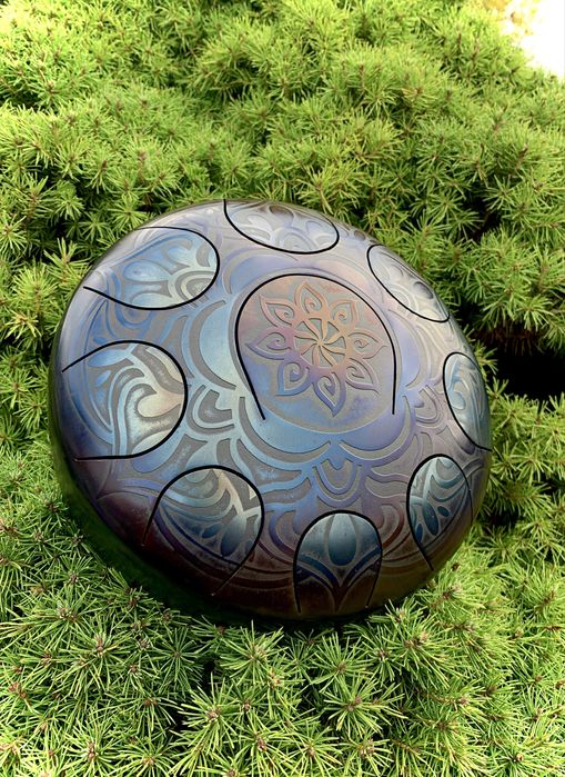 Глюкофон, тонг драм, steel tongue drum, happy drum, magic drum 25 см