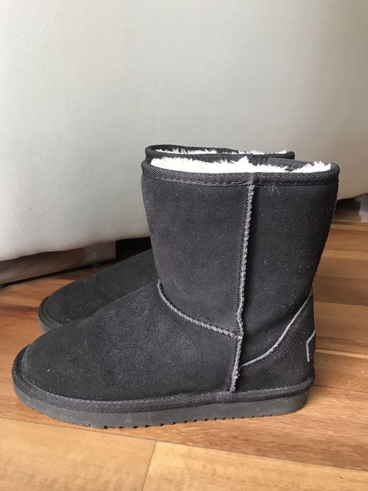 Esprit 37 czekoladowe brązowe zamszowe buty walonki emu śniegowce ugg
