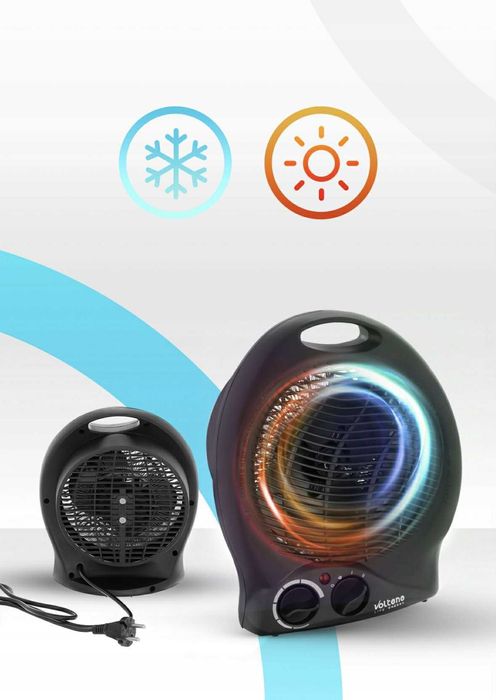 FARELKA GRZEJNIK Elektryczny 2000W 3 Poziomy z termostatem do biur dom