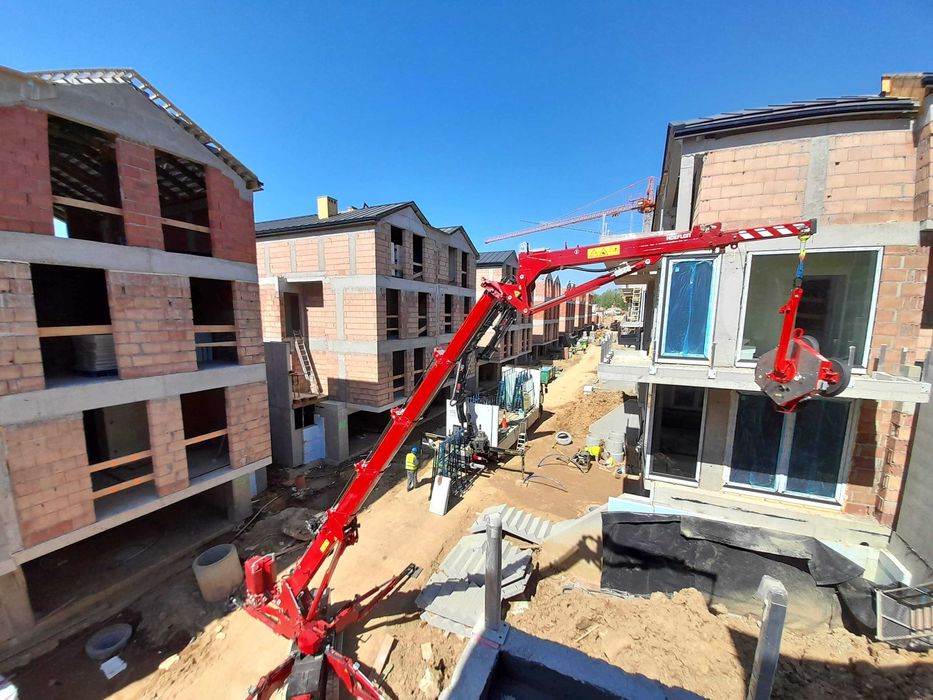 Mini Żuraw, Hoeflon C10, Dźwig, Pająk, HDS, Montaż - Wynajem z obsługą