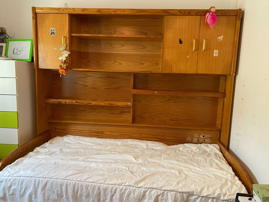 Estúdio para quarto cama e móvel