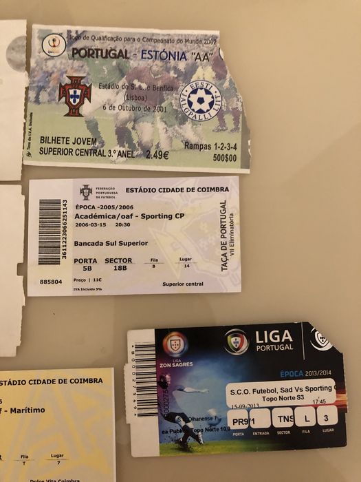 Bilhetes de Futebol