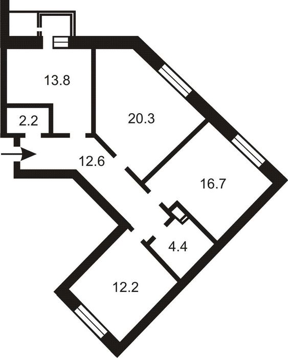 3-rooms apartment apartment by the address st. Ul Zamkovetskaya (area 83 m²) - Atlanta.ua - photo 24