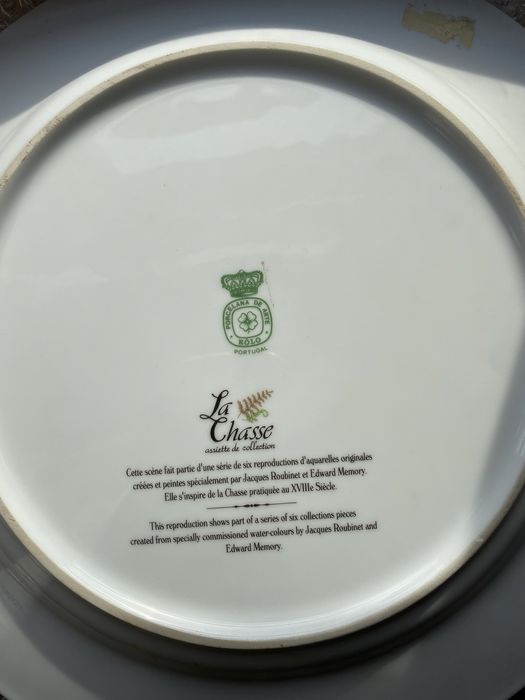 2 Pratos Porcelana La Chasse