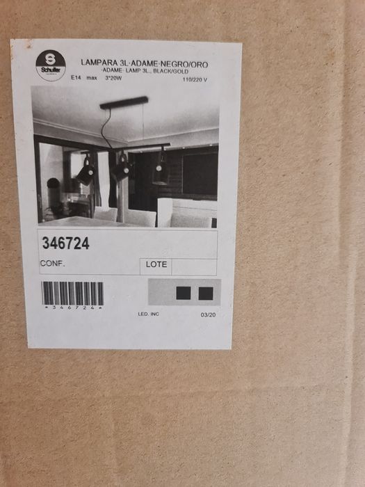 Candeeiro de Teto Triplo Schuller Adame (Mesa de Jantar)