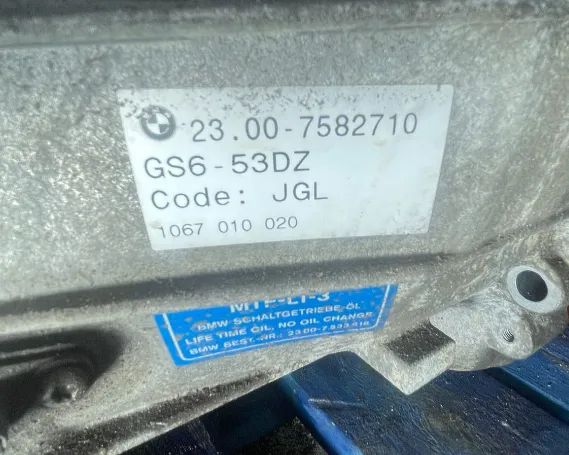 Caixa de Velocidades BMW Serie 3 E90/E91/E92/E93 Ref: 2300-7582710/GS6-53DZ