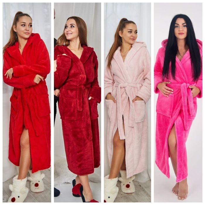 Теплі  халатики махра велсофт