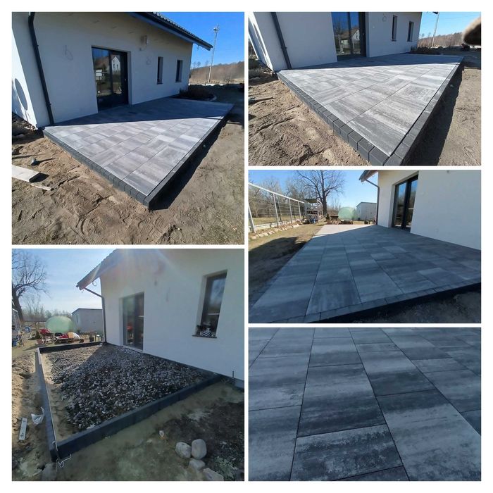 Brukowanie Brukarstwo Kostka Brukowa Układanie kostki brukowej Zabrze