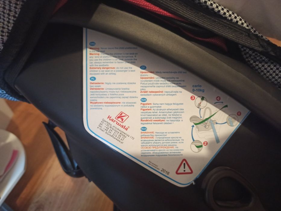 Fotelik Łupina 0-9 kg Adamex