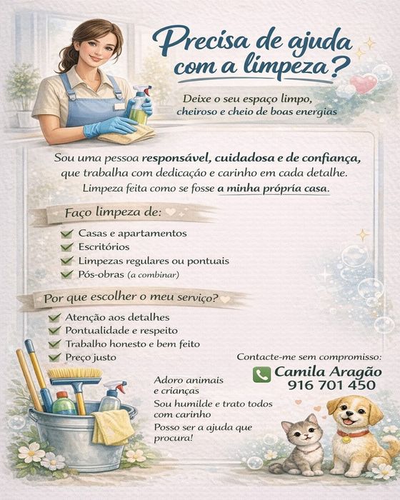 Limpeza doméstica