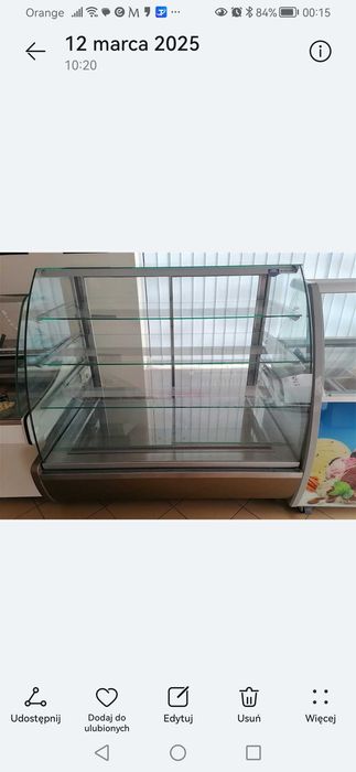 WITRYNA CHŁODNICZA, cukiernicza IGLOO, WITRYNA do lodów  Krimarg