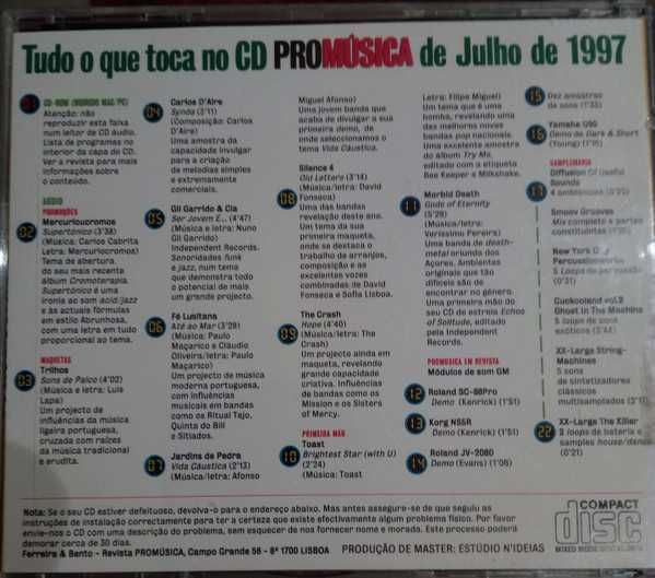CD revista Promúsica 7 - Julho de 1997