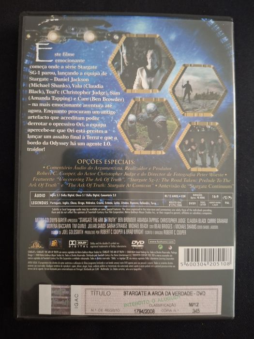 DVD Stargate A Arca da Verdade.
