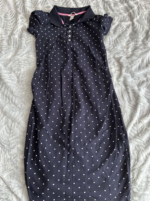 Sukienka w kropki granatowa dla kobiety w ciąży h&m mama rozmiar 34