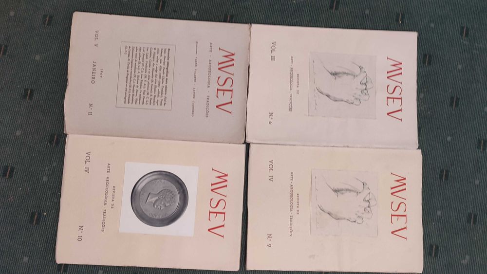 4 Números Museu Revista de Arte Arqueologia Tradições - Anos 40