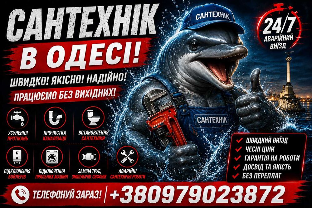 ТВЕРЕЗИЙ САНТЕХНІК! ШВИДКО ДОПОМОЖУ!