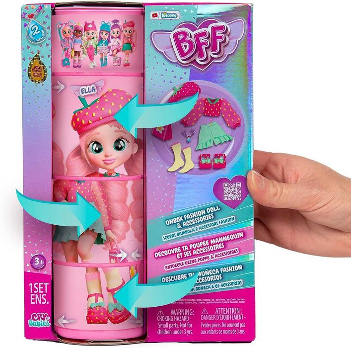 Модна лялька плакса Cry Babies BFF Ella з 9 сюрпризами