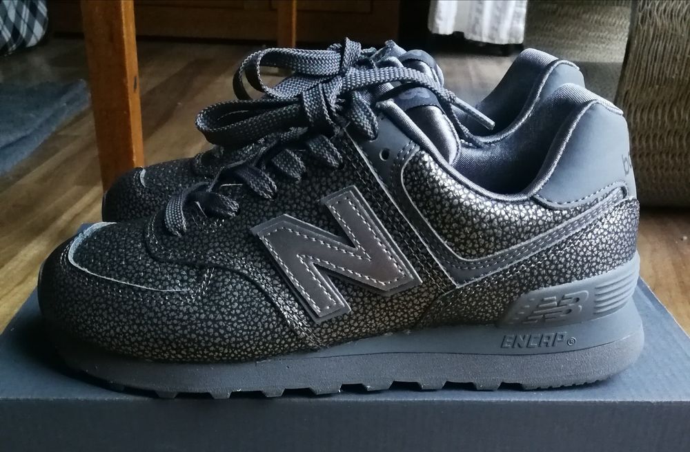 sneakersy  New Balance WL 574SOK damskie  szare