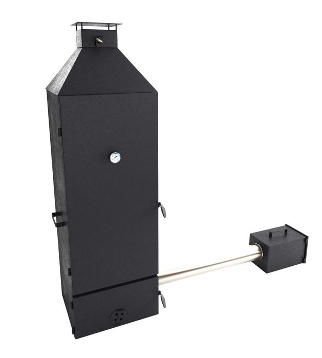 Wędzarnia metalowa z piecykiem 180x55x50 wędz. na zimno / na gorąco