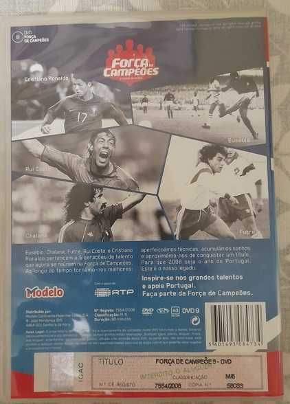 DVD de "Força de Campeões: O Legado da Vitória" media perdida lost med