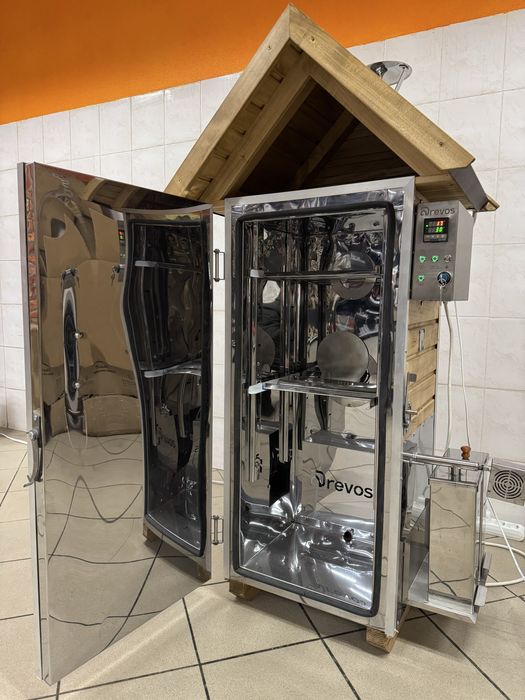 Коптильня холодного горячего копчения 10-15кг сушка варки жарки