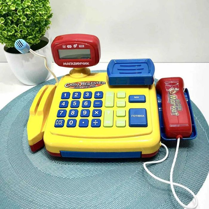 Детская касса Дитячий касовий апарат Limo Toy 7018-UA Роздр/Дроп