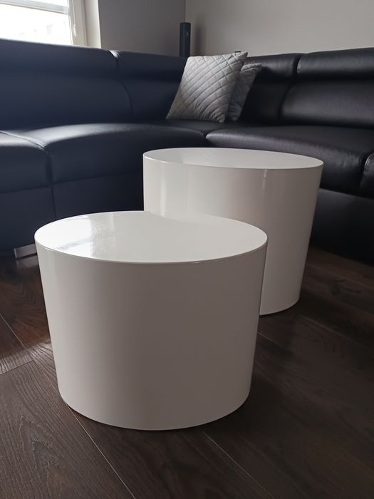 Stolik kawowy wysoki połysk 2 w 1