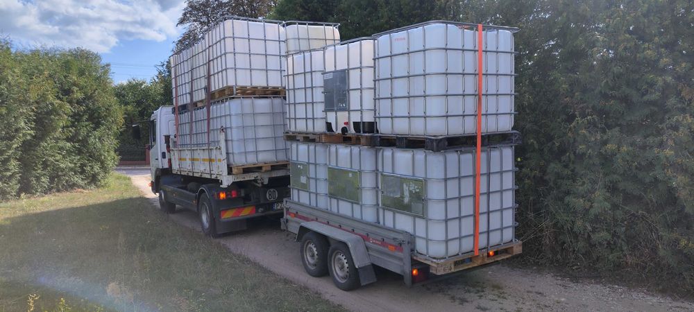 Zbiornik na wodę beczki 1000L 220L IBC czyste paliwo melasa RSM Dowóz!