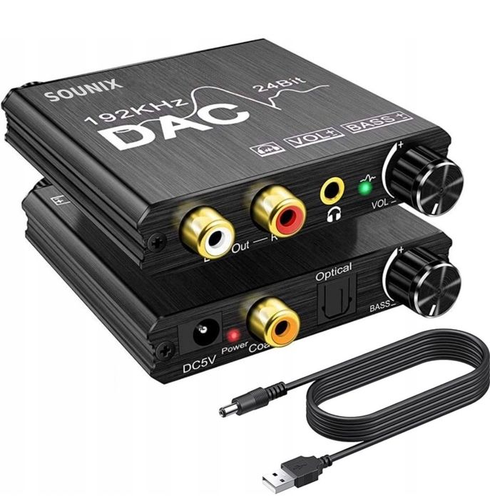 Konwerter optyczny toslink coaxial zestaw