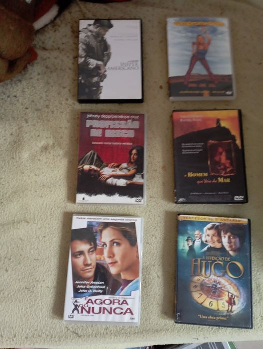 Filmes novos selados e filmes usados