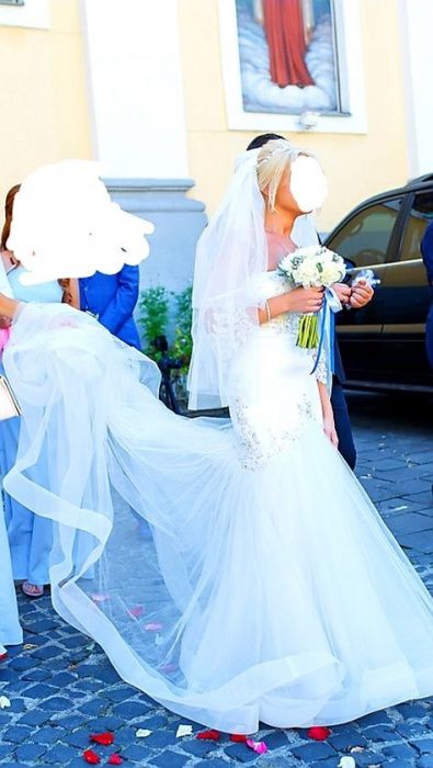 Ексклюзивна дизайнерська сукня-рибка,Свадебное платье