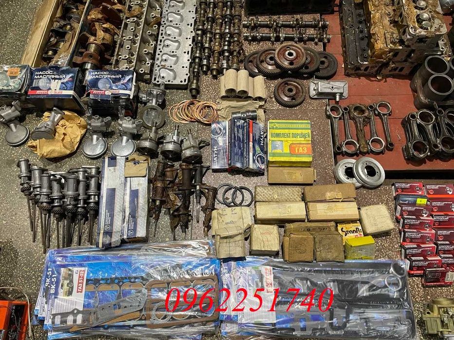 Запчасти двигателя Уаз, Газ 21 Газ 24, Газ 53 Газ 66, Змз 402, Змз 406