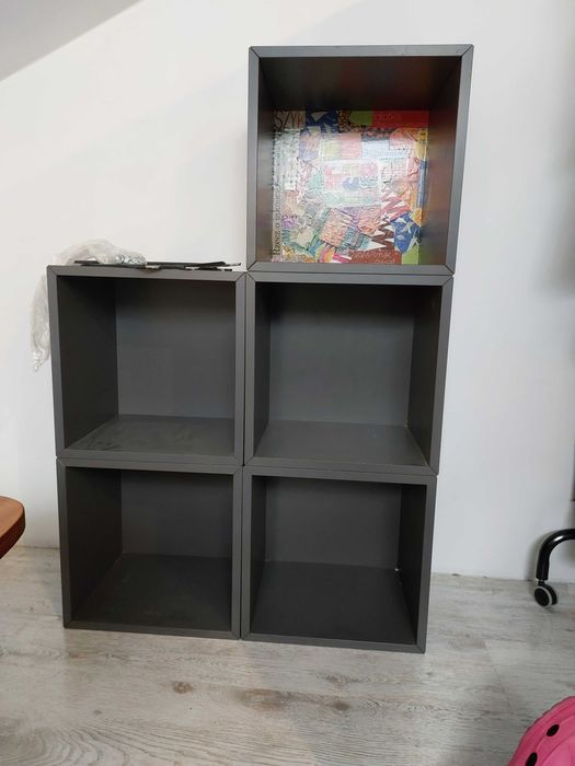 Półki VALJE IKEA 5 modułów grafit z prowadnicami