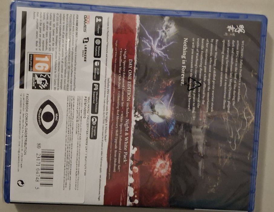 PS5 Game Wuchang: Fallen Feathers Day 1 Edition
5
564550572912643121