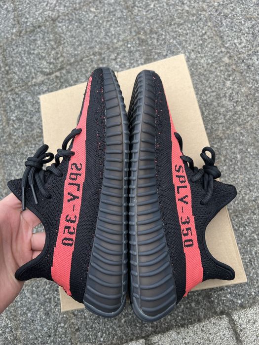 Adidas Yeezy Boost 350 V2 Red Stripe 2016 OG sneakersy niskie 41 1/3