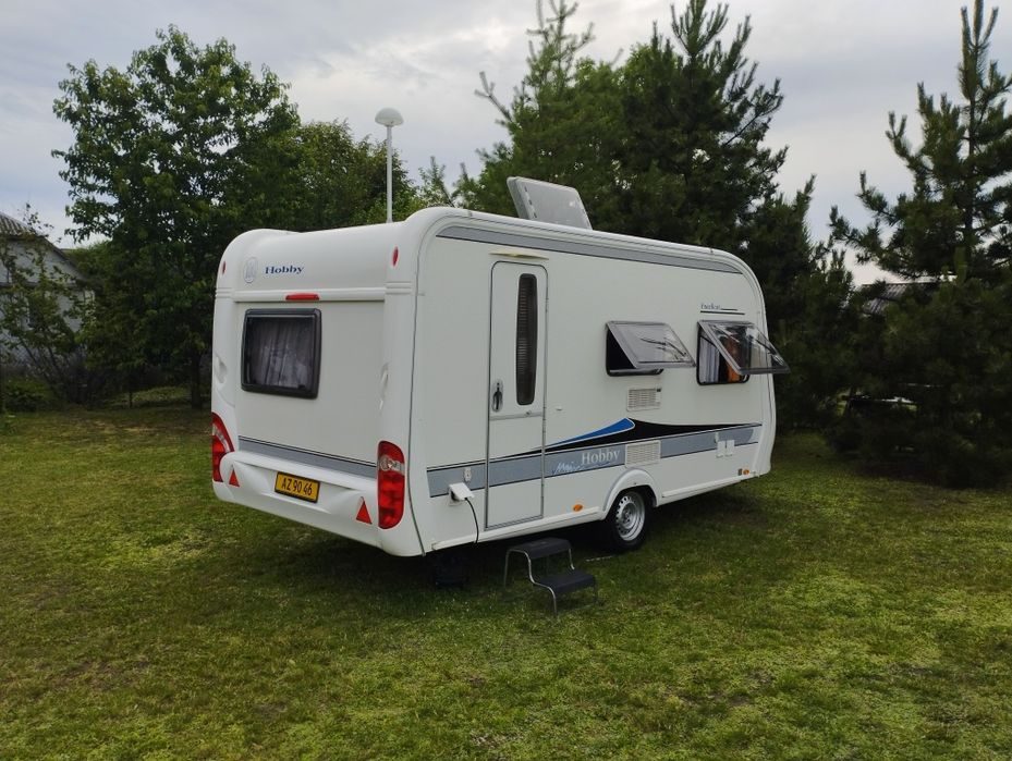 Przyczepa kempingowa Hobby 440 SF excellent + przedsionek