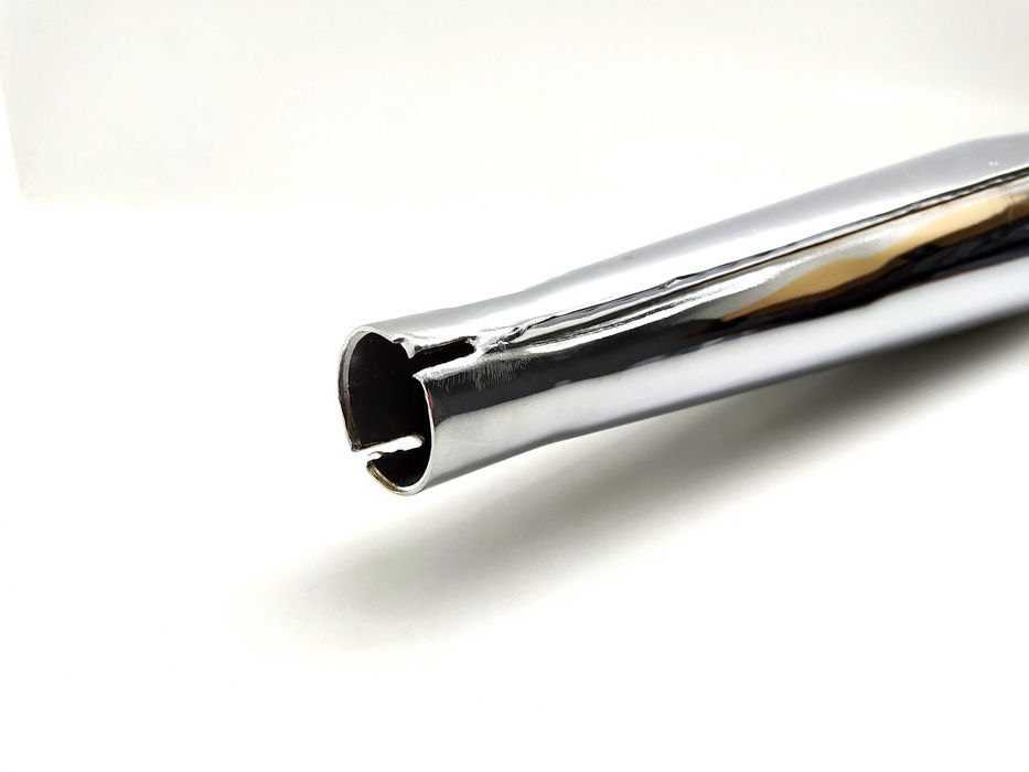 Tłumik WSK 125 chromowany + mocowanie