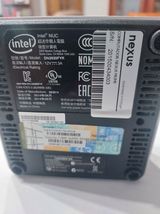 Mini pc Intel Nuc DN2820FYK SSD128G Windows 8.1PRO