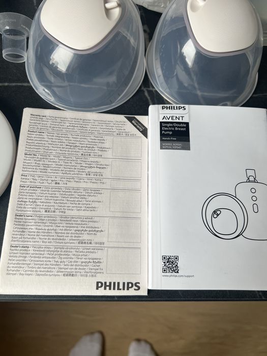 Laktator elektryczny Philips Avent Hands Free SCF532/11 + gratisy