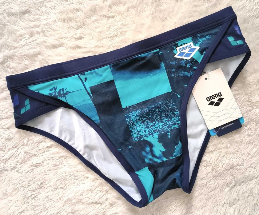 Arena Printed Icons Stripe kąpielówki  męskie 85 UK34 M basen N568