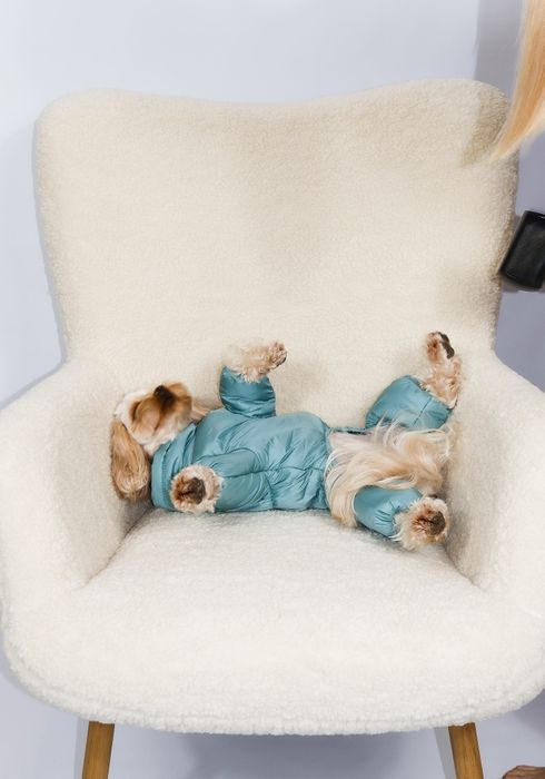 Зимовий комбінезон для собак одяг костюм на флісі