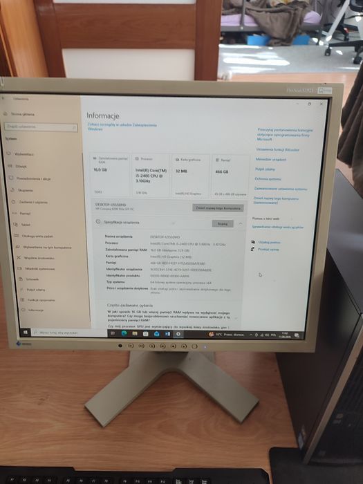 Komputer HP Compaq 8200 Elite SFF PC komplet