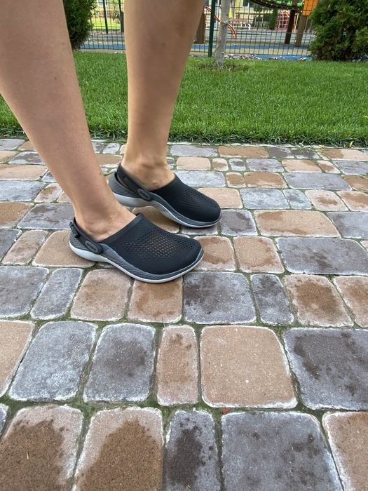 Сабо Crocs Literide 360 Grey 36-44 серые оригинал