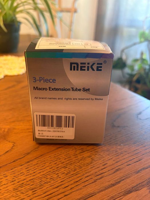Meike N-AF1-A Adaptador de tubo de extensão macro de metal macro para câmera Nikon