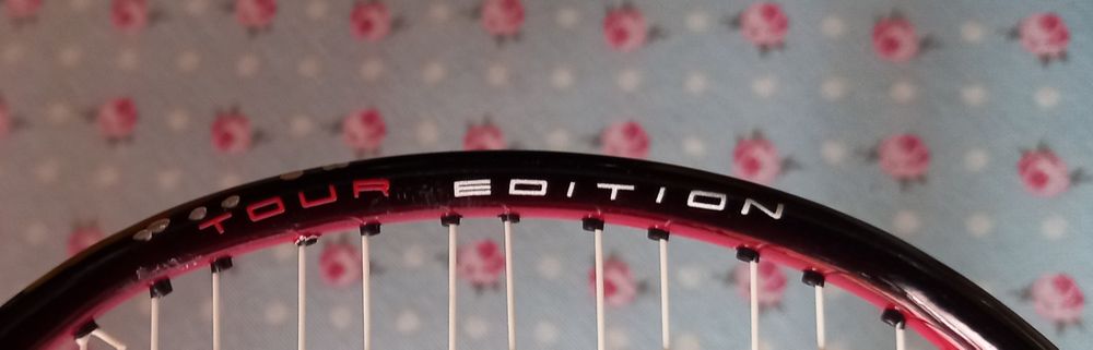 Raquete de badminton.