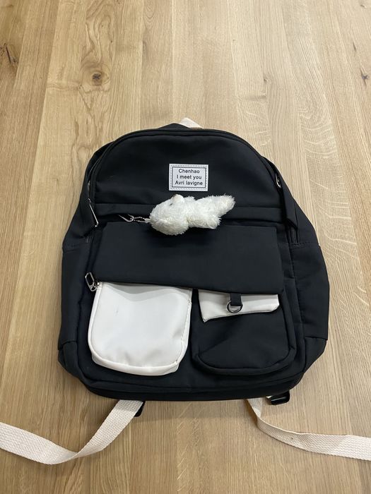 Plecak szkolny młodzieżowy dla nastolatki czarny