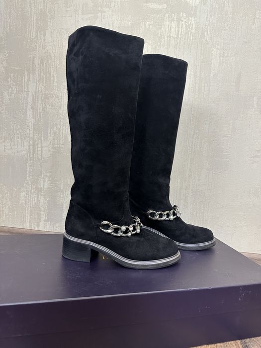 Сапоги Le Silla замшеві з хутром