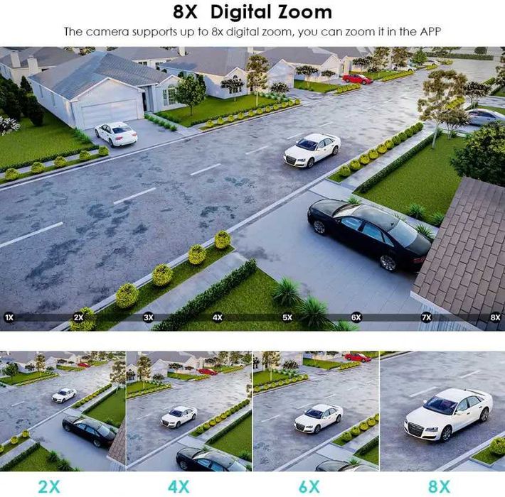 WiFi камера відеоспостереження BESDER P3SB-8MP-EU (8МП, 2 об’єктива)