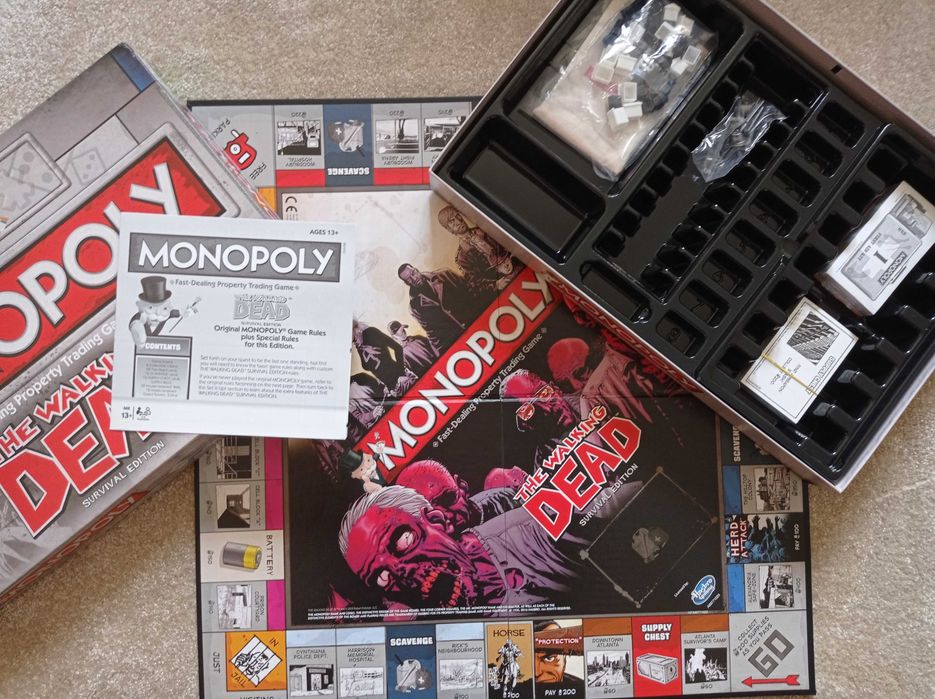 Monopólio The Walking Dead - Survival Edition (como novo)
