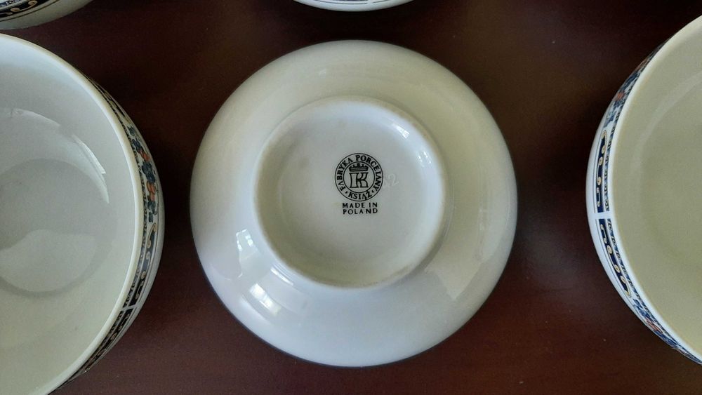 Miseczki porcelanowe z Fabryki Porcelany Książ